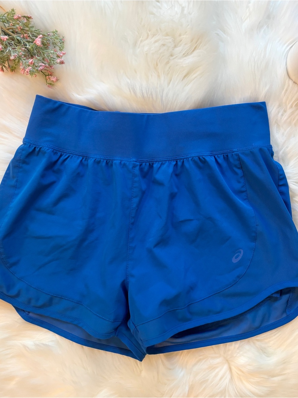 Asics 2-In-1 Athletic Pocket Shorts Blue